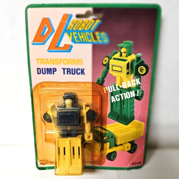 DL Robot Vehicles "Dump Truck Pull Back Action!" Set of 4 (Generic Transformers) - Picture 3 of 5